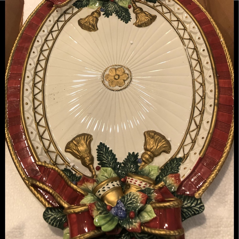 Fitz and Floyd Holiday platter